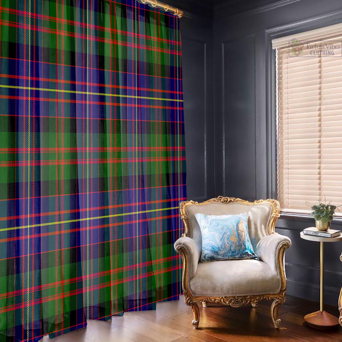 Chalmers Modern Tartan Window Curtain