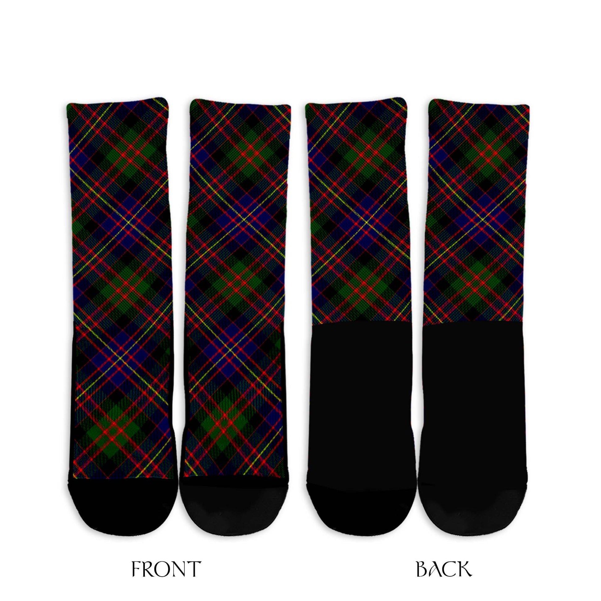 Chalmers Modern Tartan Crew Socks Cross Tartan Style - Tartanvibesclothing