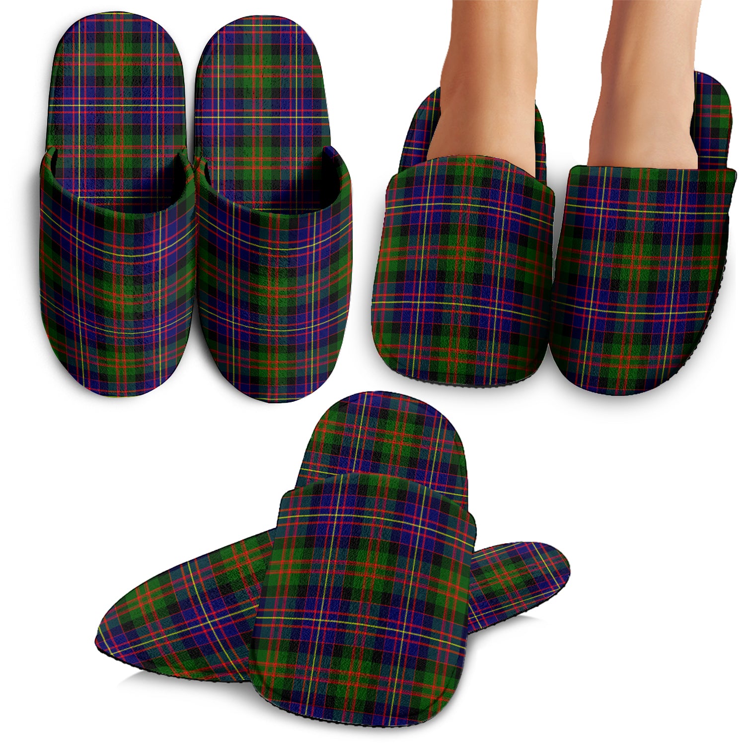 Chalmers Modern Tartan Home Slippers - Tartanvibesclothing