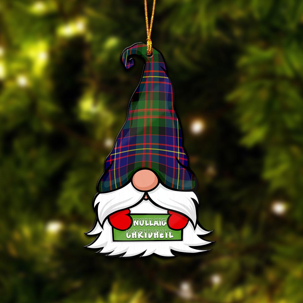 Chalmers Gnome Christmas Ornament with His Tartan Christmas Hat - Tartan Vibes Clothing