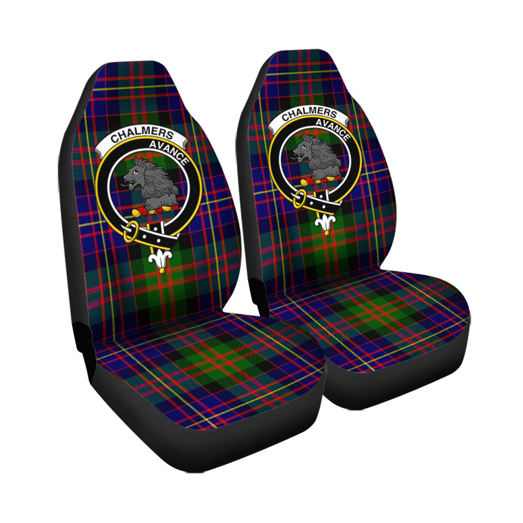 Chalmers Tartan Car Seat Cover with Family Crest - Tartan Vibes Clothing