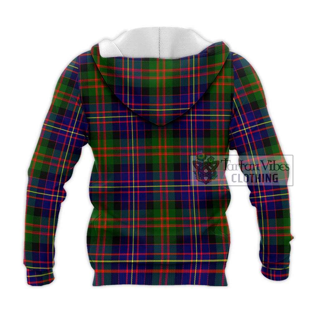 Tartan Vibes Clothing Chalmers Modern Tartan Knitted Hoodie with Family Crest DNA In Me Style