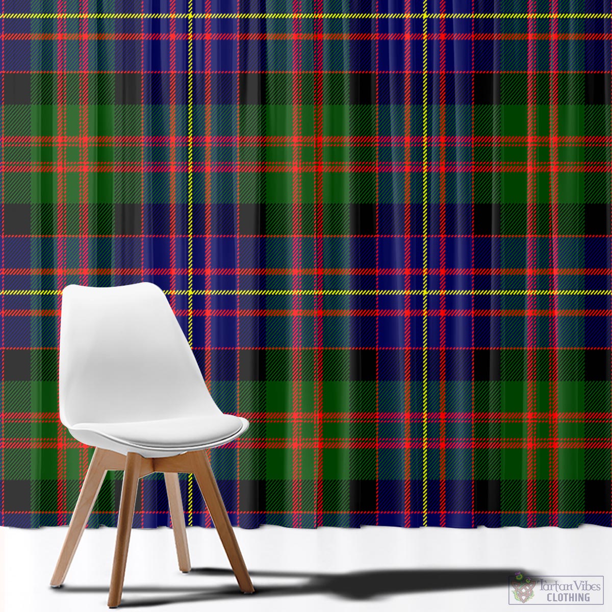 Chalmers Modern Tartan Window Curtain