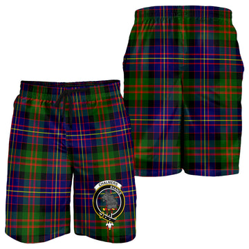 Chalmers Tartan Mens Shorts with Family Crest