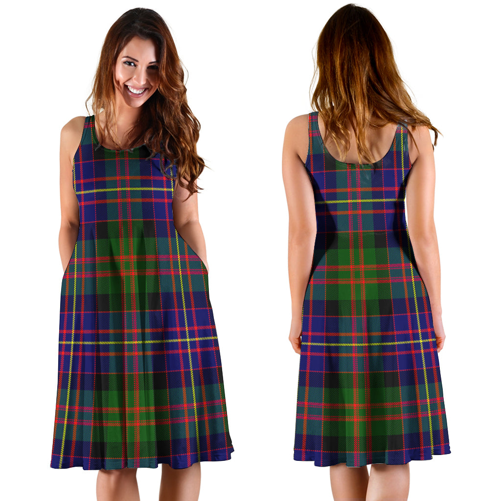 Chalmers Tartan Sleeveless Midi Womens Dress - Tartan Vibes Clothing