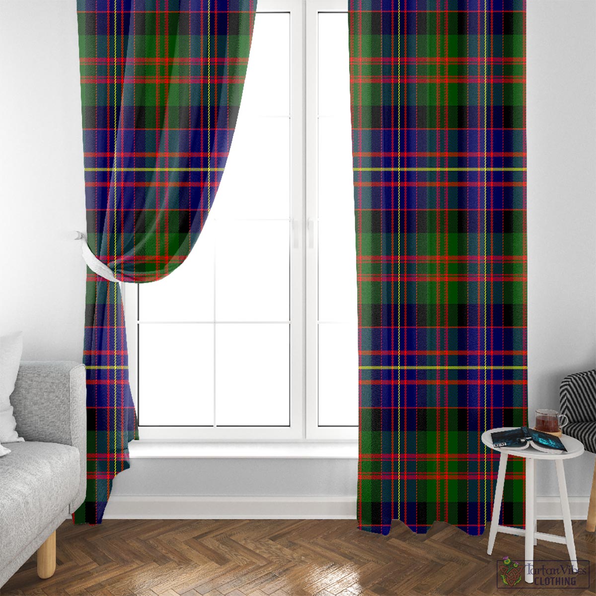 Chalmers Modern Tartan Window Curtain