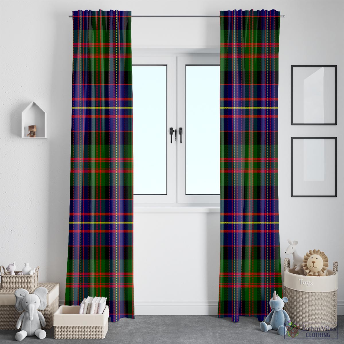 Chalmers Modern Tartan Window Curtain