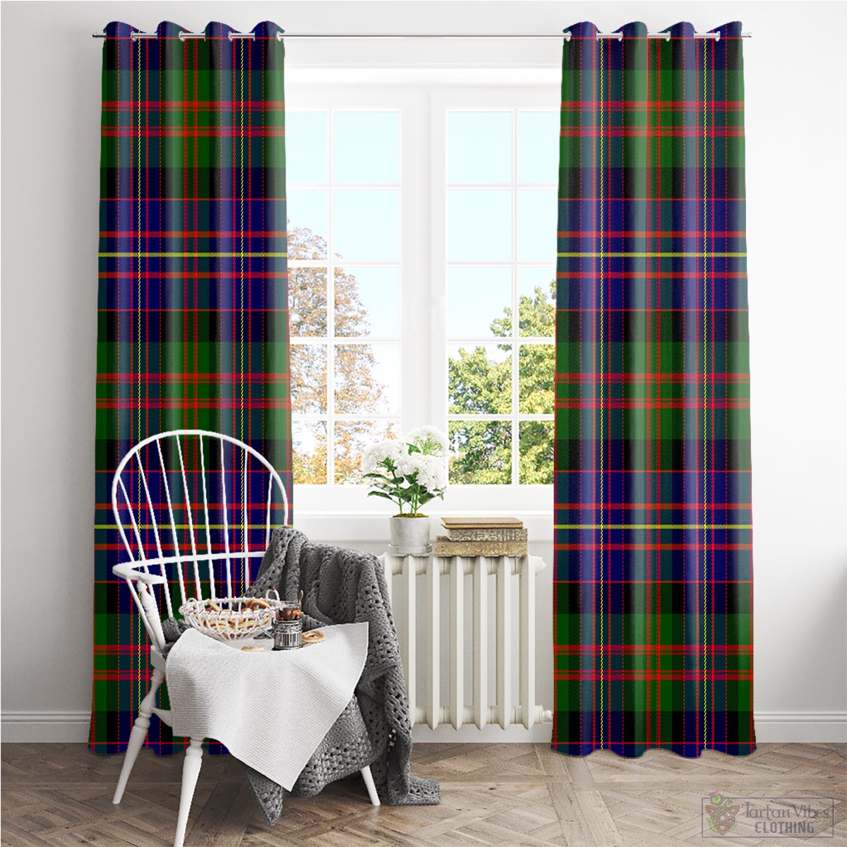 Chalmers Modern Tartan Window Curtain