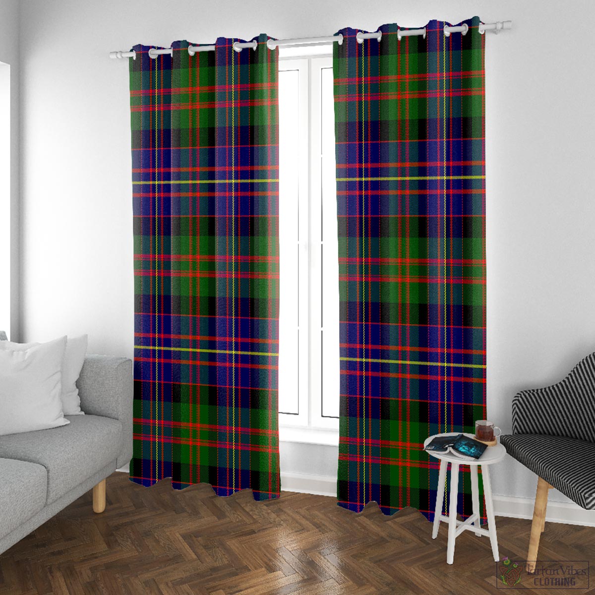 Chalmers Modern Tartan Window Curtain