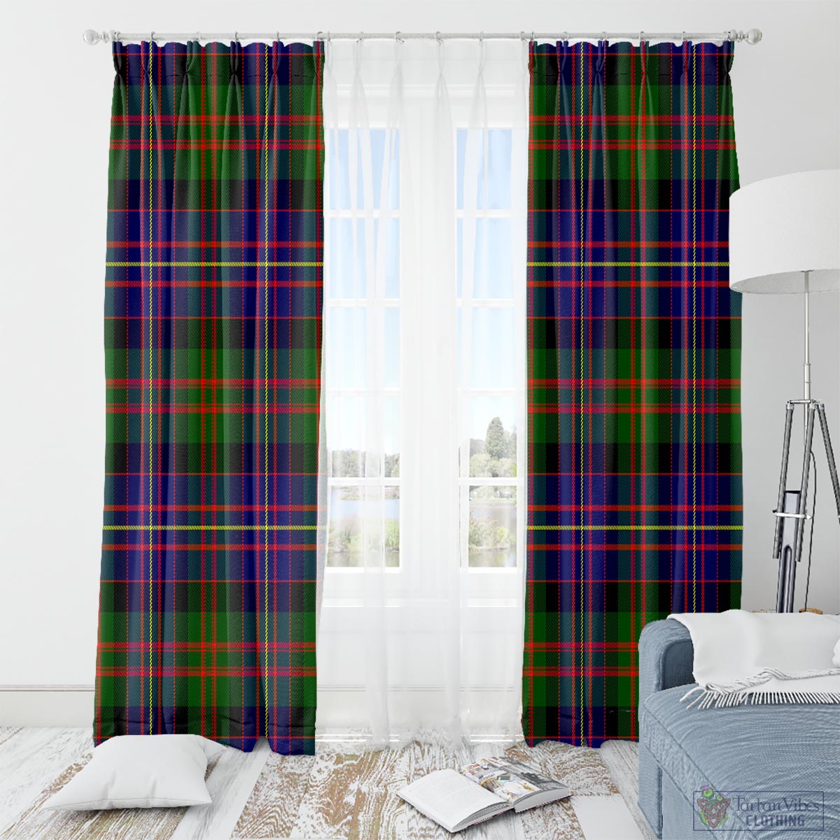 Chalmers Modern Tartan Window Curtain