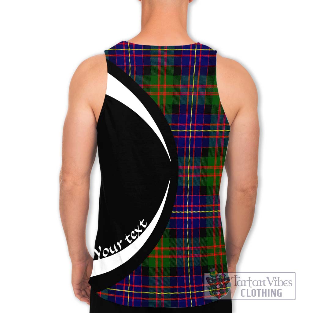 Chalmers of Balnacraig Tartan Men's Tank Top with Family Crest Circle Style - Tartan Vibes Clothing