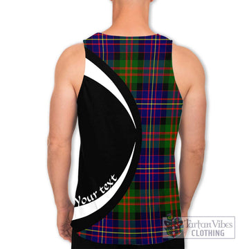 Chalmers of Balnacraig Tartan Men's Tank Top with Family Crest Circle Style