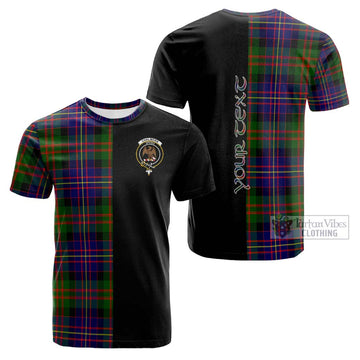 Chalmers of Balnacraig Tartan Cotton T-shirt with Family Crest and Half Of Me Style