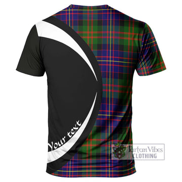 Chalmers of Balnacraig Tartan T-Shirt with Family Crest Circle Style