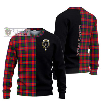 Charteris Tartan Ugly Sweater with Family Crest and Half Of Me Style