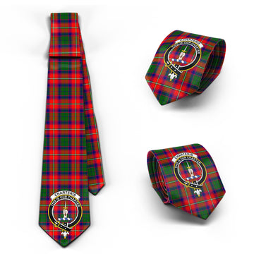 Charteris Tartan Classic Necktie with Family Crest