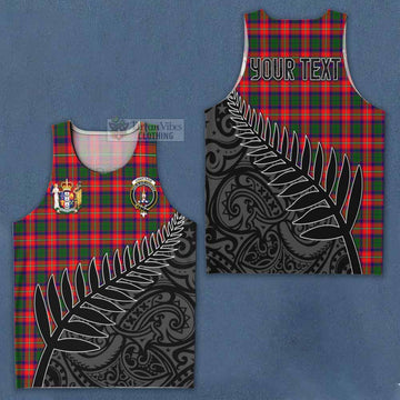 Charteris Crest Tartan Men's Tank Top with New Zealand Silver Fern Half Style