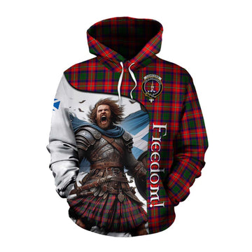 Charteris Crest Tartan Cotton Hoodie Inspired by the Freedom of Scottish Warrior