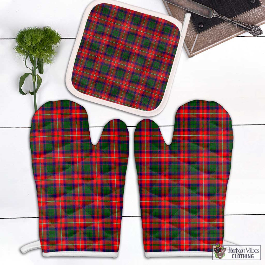 Charteris Tartan Combo Oven Mitt & Pot-Holder White - Tartan Vibes Clothing