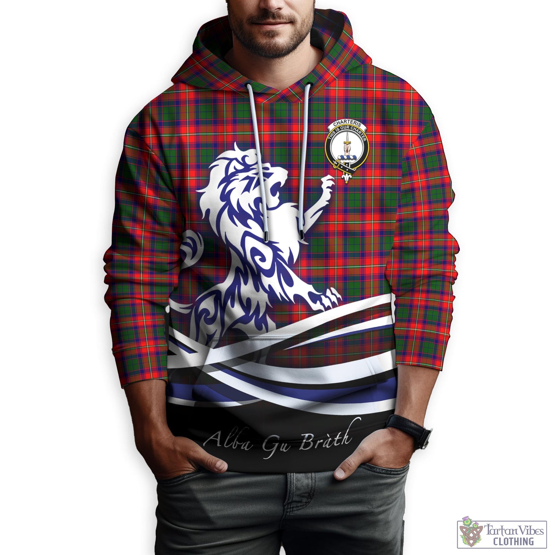 charteris-tartan-hoodie-with-alba-gu-brath-regal-lion-emblem