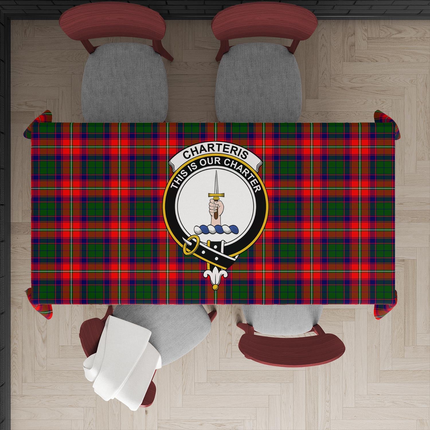 charteris-tatan-tablecloth-with-family-crest