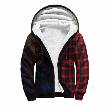 Charteris Tartan Family Crest Sherpa Hoodie Alba Gu Brath Be Brave Lion Ancient Style Unisex S - Tartan Vibes Clothing