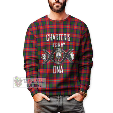 Charteris Tartan Sweatshirt with Family Crest DNA In Me Style