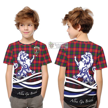 Charteris Tartan Kid T-Shirt with Alba Gu Brath Regal Lion Emblem