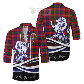 Charteris Tartan Ghillie Kilt Shirt with Alba Gu Brath Regal Lion Emblem