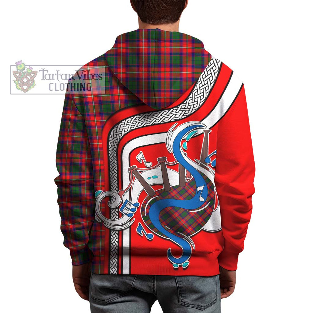 Charteris Tartan Hoodie with Epic Bagpipe Style - Tartanvibesclothing Shop