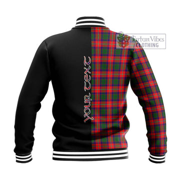 Charteris Tartan Baseball Jacket with Family Crest and Half Of Me Style