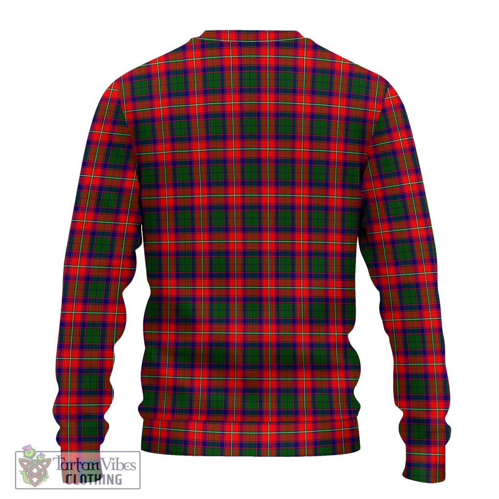 Charteris Tartan Knitted Sweater with Family Crest DNA In Me Style - Tartanvibesclothing Shop