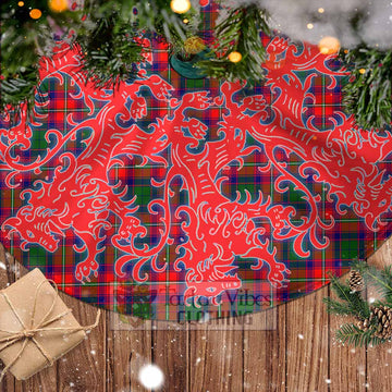 Charteris Tartan Christmas Tree Skirt Lion Rampant Style