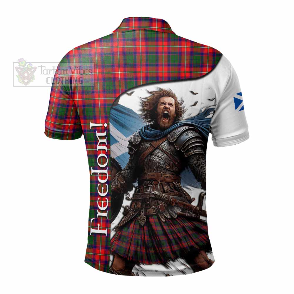 Tartan Vibes Clothing Charteris Crest Tartan Polo Shirt Inspired by the Freedom of Scottish Warrior