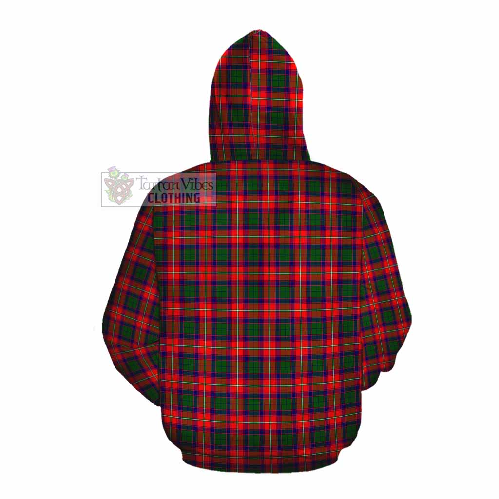 Tartan Vibes Clothing Charteris Tartan Cotton Hoodie with Family Crest DNA In Me Style