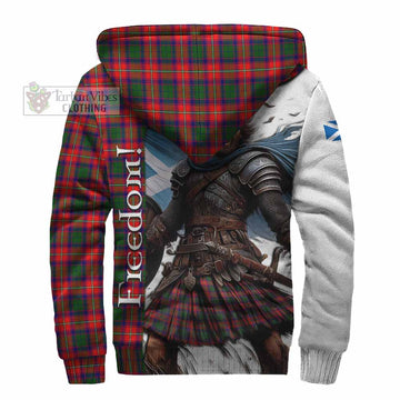 Charteris Crest Tartan Sherpa Hoodie Inspired by the Freedom of Scottish Warrior