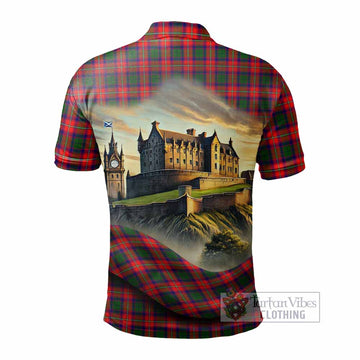 Charteris Tartan Family Crest Polo Shirt with Scottish Ancient Castle Style - Tartan Vibes Clothing