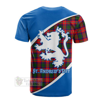 Charteris Family Crest Tartan Cotton T-shirt Celebrate Saint Andrew's Day in Style