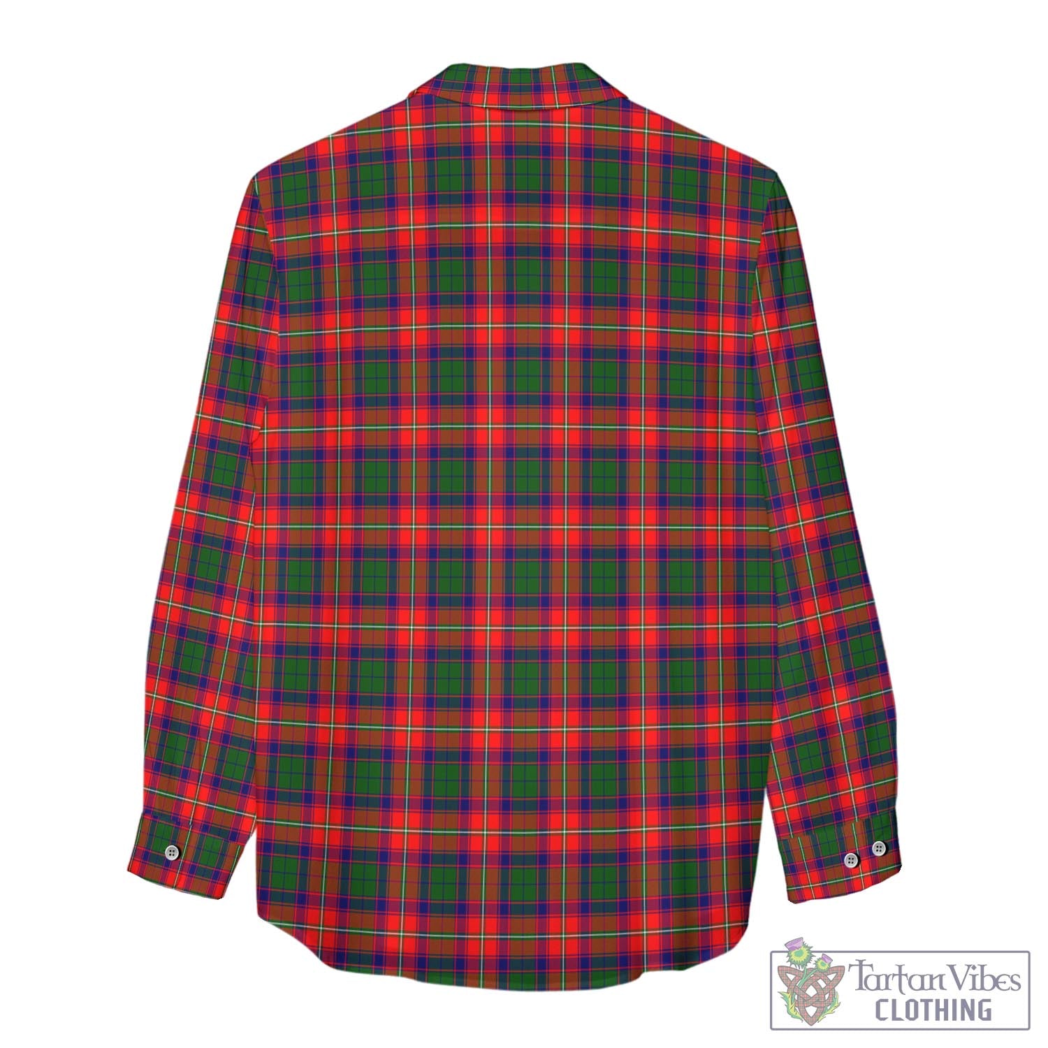 Tartan Vibes Clothing Charteris Tartan Womens Casual Shirt with Family Crest