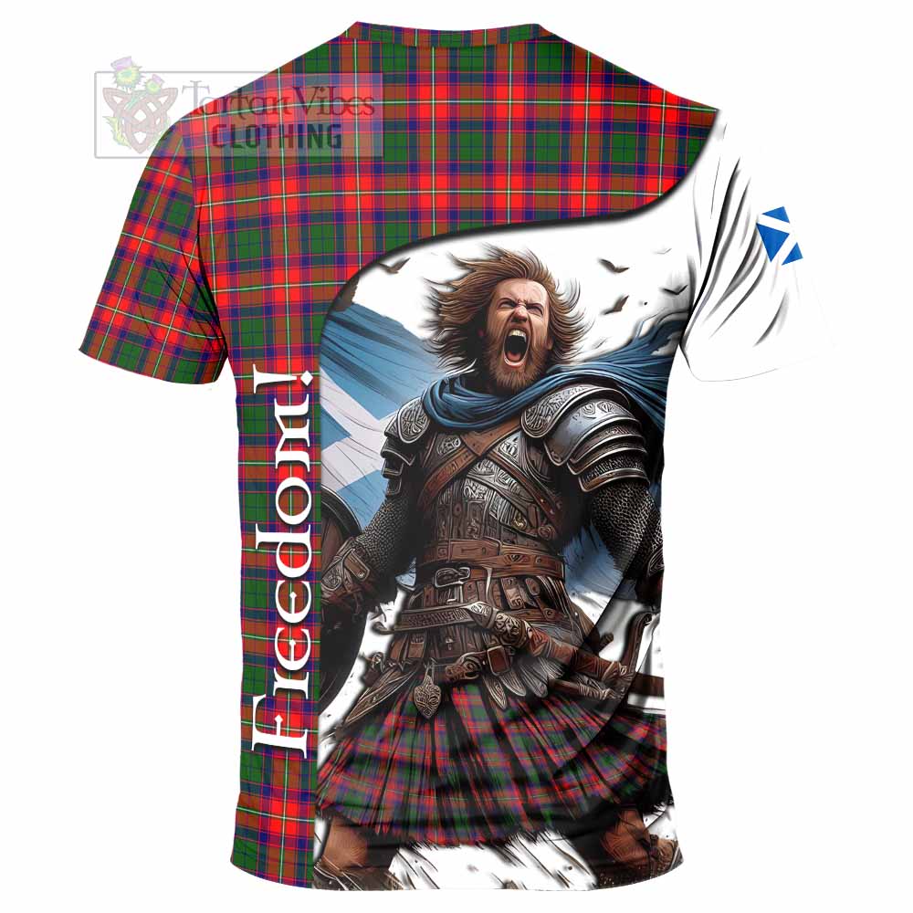 Charteris Crest Tartan T-Shirt Inspired by the Freedom of Scottish Warrior