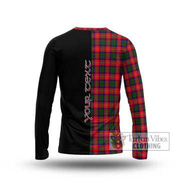 Charteris Tartan Long Sleeve T-Shirt with Family Crest and Half Of Me Style