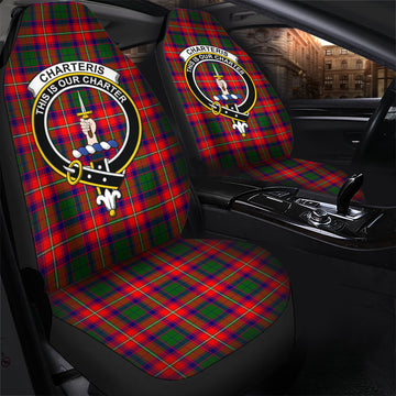 Charteris Tartan Car Seat Cover with Family Crest