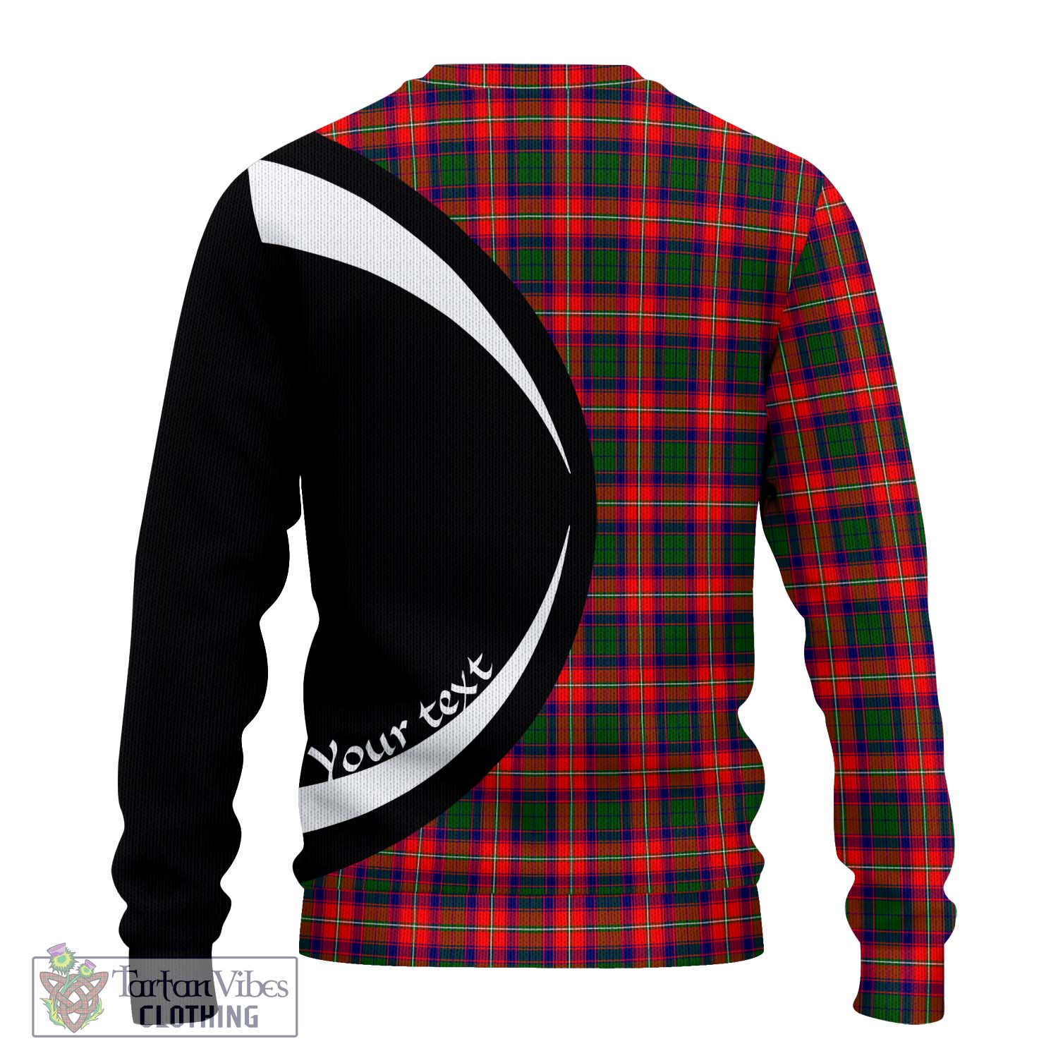 Charteris Tartan Ugly Sweater with Family Crest Circle Style - Tartan Vibes Clothing