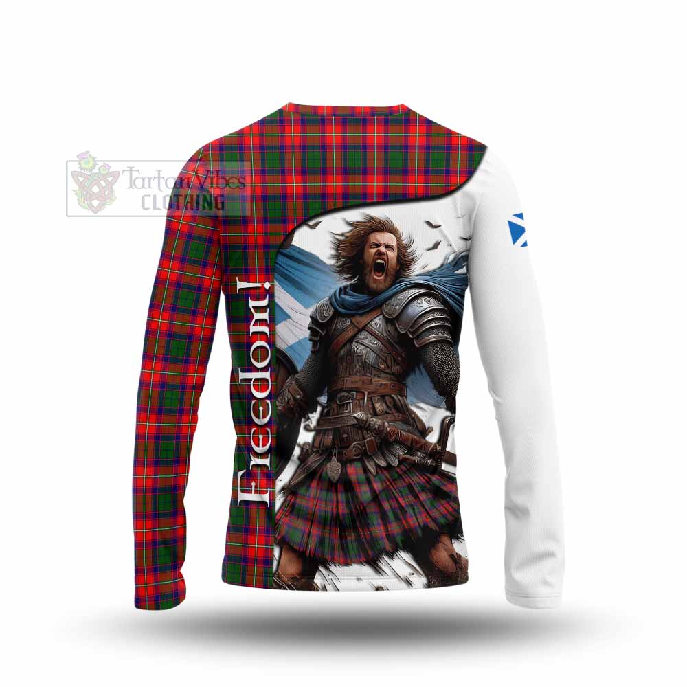 Tartan Vibes Clothing Charteris Crest Tartan Long Sleeve T-Shirt Inspired by the Freedom of Scottish Warrior