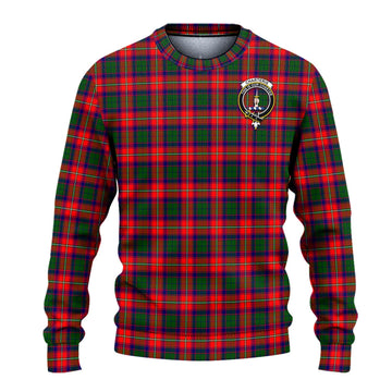 Charteris Tartan Knitted Sweater with Family Crest