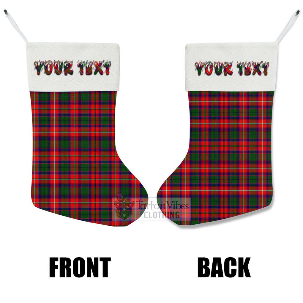 Tartan Vibes Clothing Charteris Tartan Christmas Stocking with Personalized Text