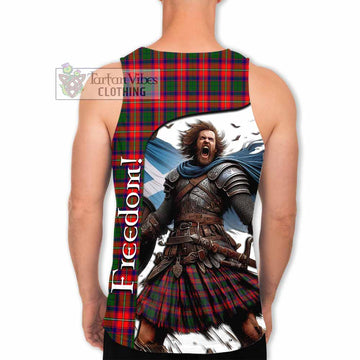 Charteris Crest Tartan Men's Tank Top Inspired by the Freedom of Scottish Warrior