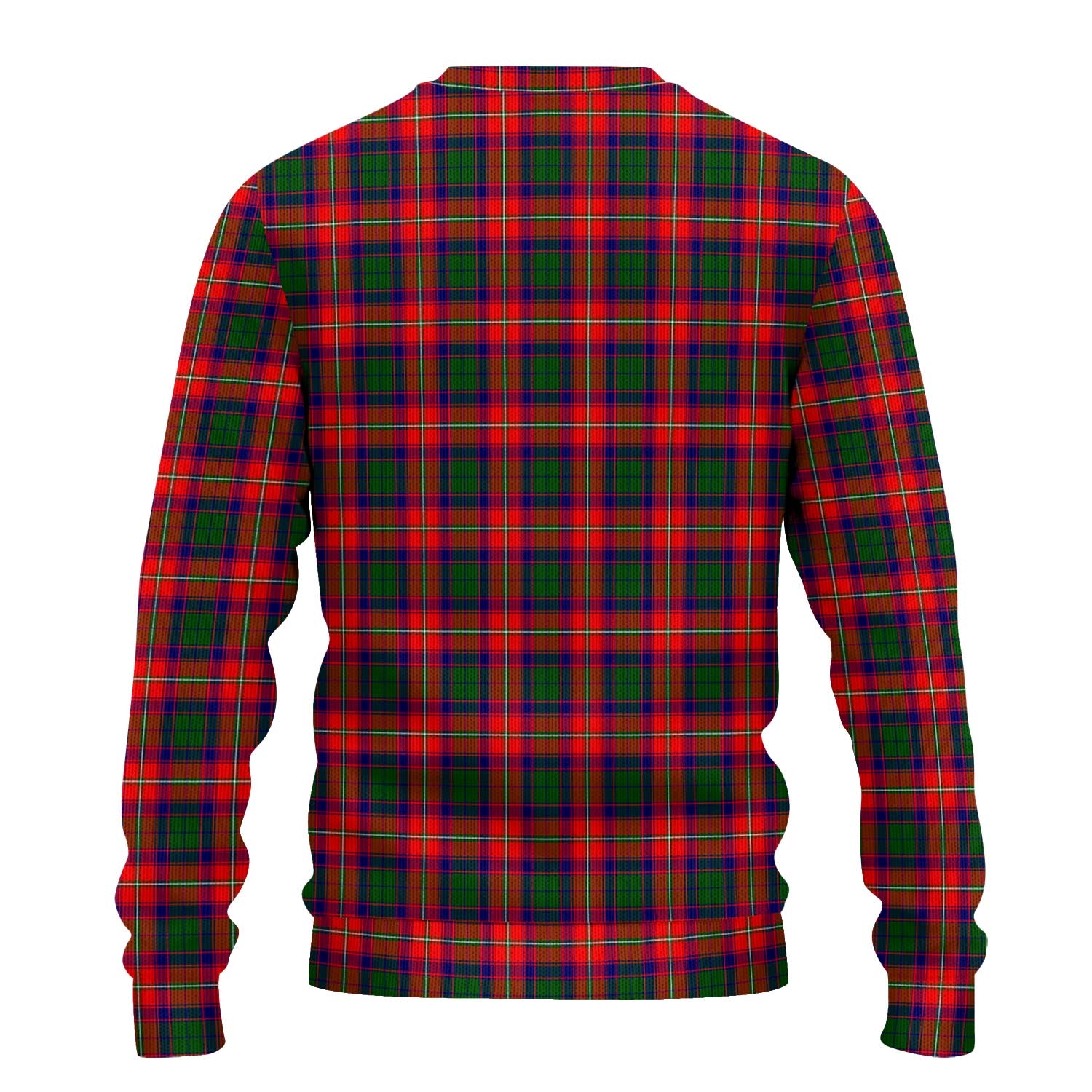 Charteris Tartan Knitted Sweater with Family Crest - Tartanvibesclothing