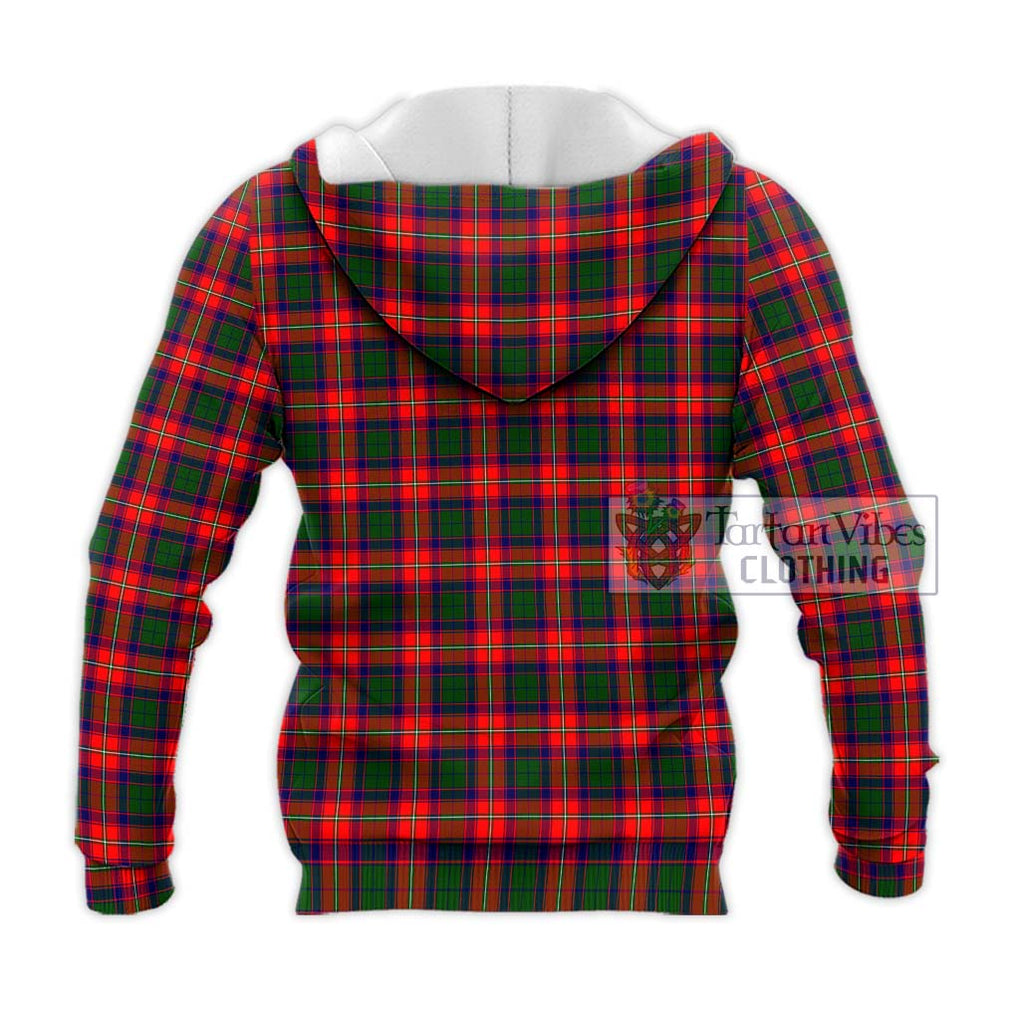 Charteris Tartan Knitted Hoodie with Family Crest DNA In Me Style - Tartanvibesclothing Shop