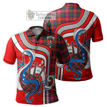 Charteris Tartan Polo Shirt with Epic Bagpipe Style